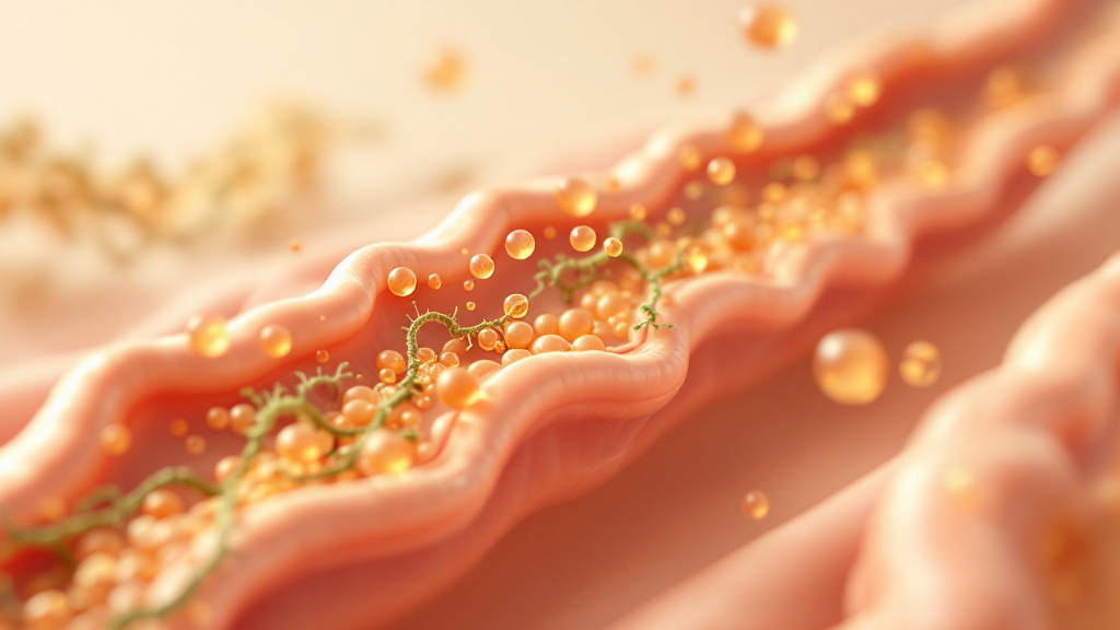 How dietary fiber is fermented by gut bacteria into short-chain fatty acids, which bind FFAR2 receptors on intestinal L-cells and trigger the release of the gut hormone GLP-1