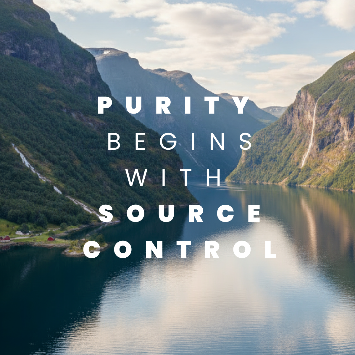Purity begins with source control — Norwegian fjord